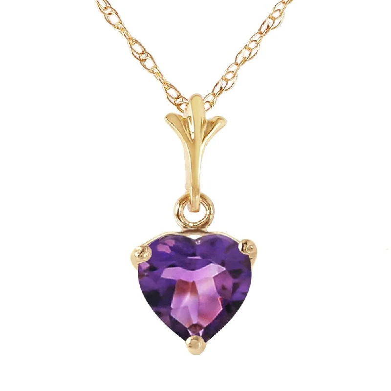 Mystic eye necklaces-1.15 Carat 14K Gold It's A Date Amethyst Necklace