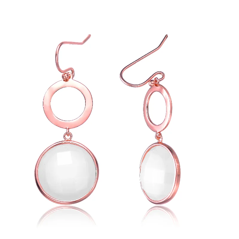 Isabelle White Stone Earrings