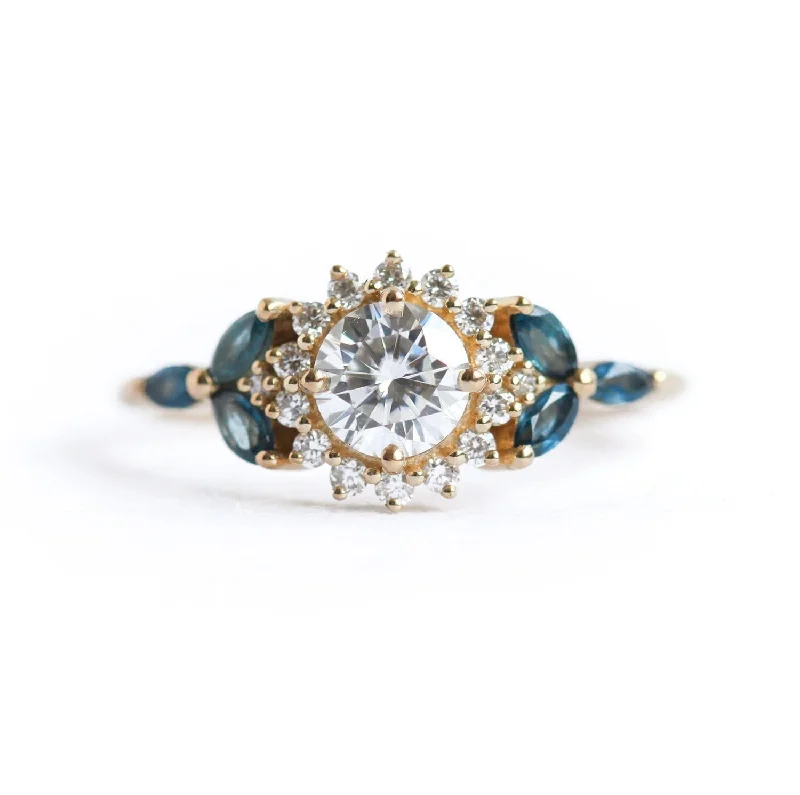 Asymmetrical engagement rings-Penelope Diamond Ring