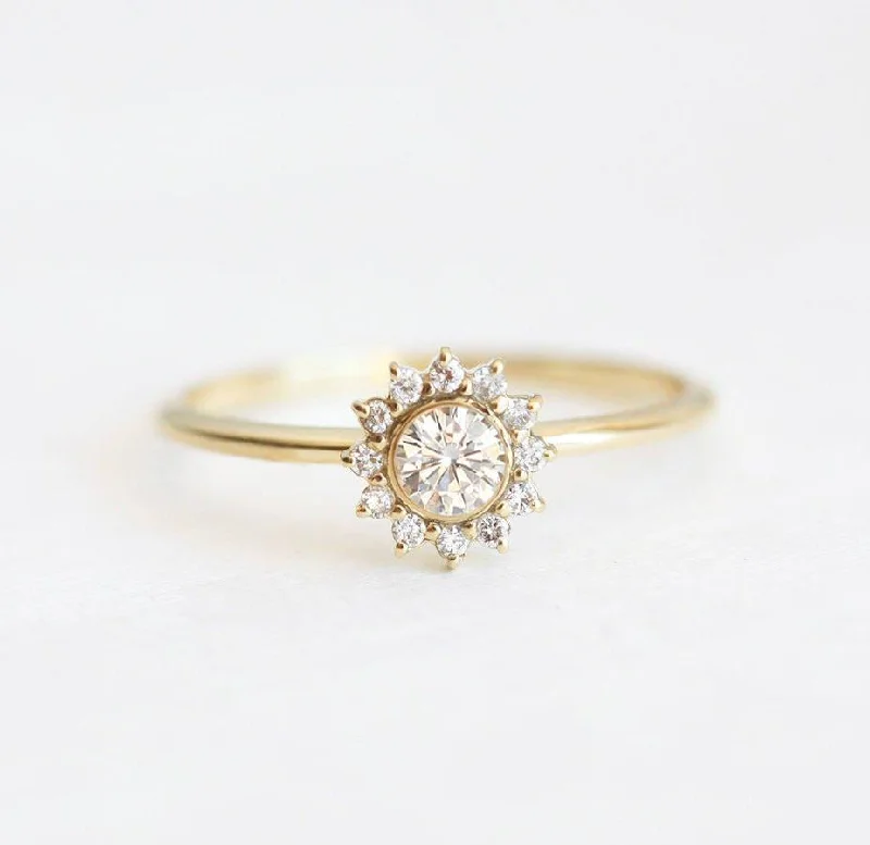 Eternity style engagement rings-Tana Diamond Ring