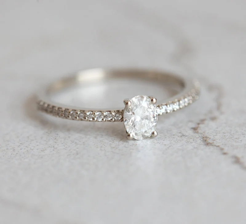 Open shank engagement rings-Belen Diamond Ring